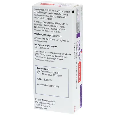 MOUNJARO 15 mg/Dosis KwikPen Inj.-Lsg.Fertigpen - Image 3